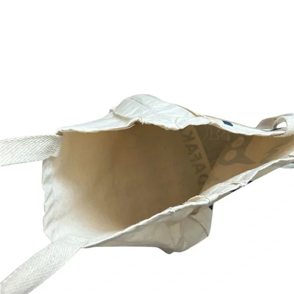 Canvas Tote Bag with Cat Design - Cream - Picture 3 of 4